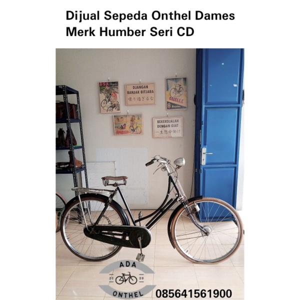 DIJUAL SEPEDA ONTHEL DAMES MERK HUMBER REM TROMOL PERSENELING