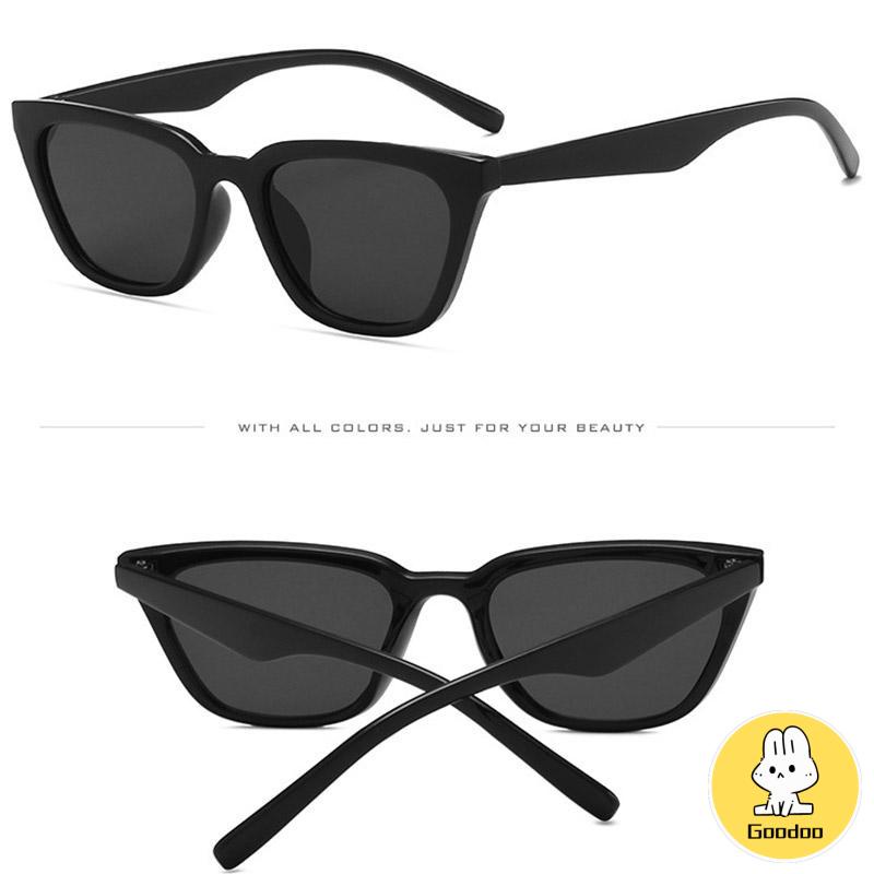 Kacamata Hitam Wanita Korea Gaya Kacamata Lensa Warna Kucing Cewek Sunglasses -Doo