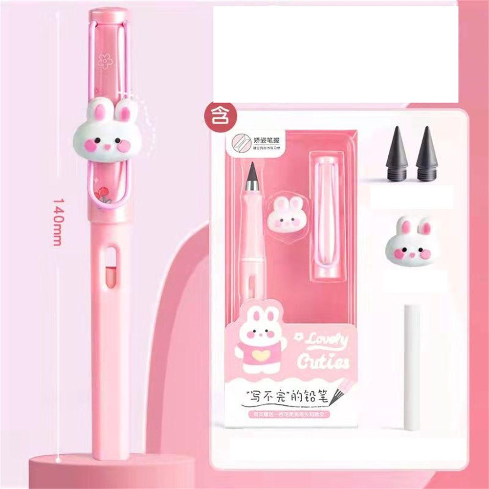 Mxbeauty Pensil Abadi Animals Perlengkapan Kantor HB Anak Pelajar 0.5mm Pensil Tanpa Batas