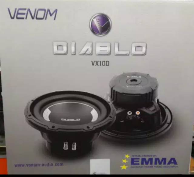 Subwoofer venom 10 inch VX10 D berkualitas