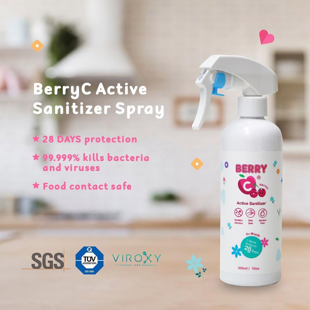 BerryC Active Sanitizer Water Non Alcohol 300ml