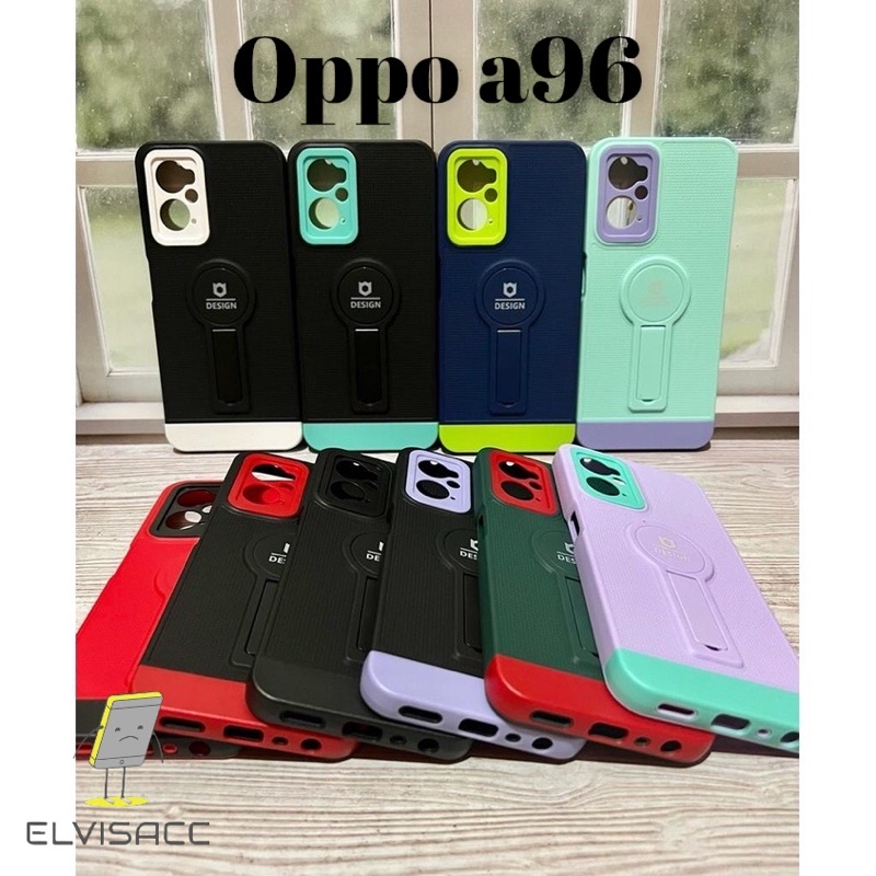 CASE OPPO A96 CASING OPPO A96 CASING STANDING LIPAT SOFTCASE OPPO PELINDUNG KAMERA