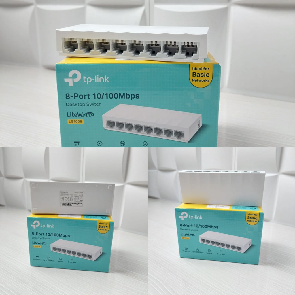 Tp -link 8-Port 10/100Mbps  Desktop Switch  8-port 10/100Mbps Desktop Switch LiteWave LS1008