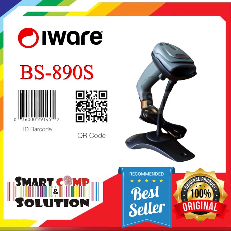 Barcode Scanner Iware BS-890S 2D USB Efaktur