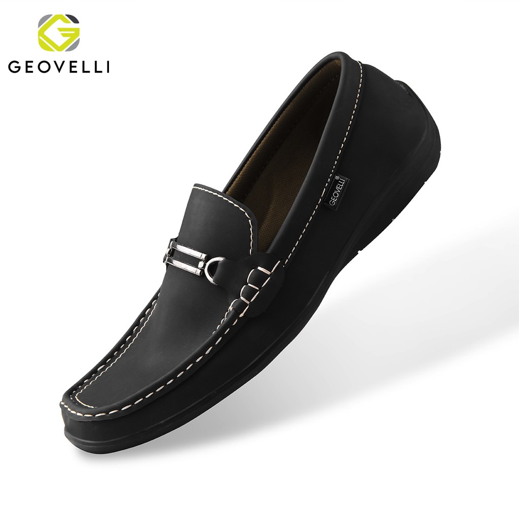 GEOVELLI STORE | Sepatu Kasual Pria Hitam G-1970 Sepatu Kerja Kantor Santai - Sepatu Oxford