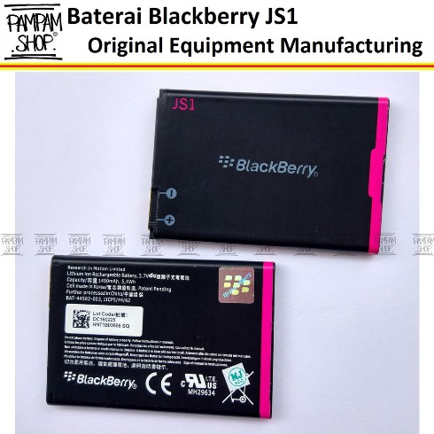 Baterai Blackberry JS1 BB Curve Amstrong 9320 Original OEM ( Battery, Batrai, Batre, Armstrong)