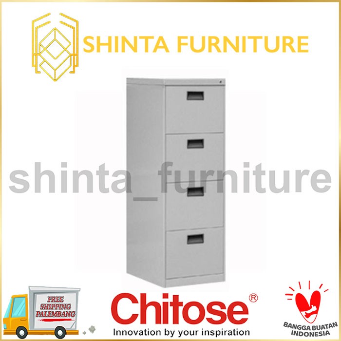 Filling Cabinet 4 Laci Chitose FC / Lemari Arsip Chitose / Lemari Besi