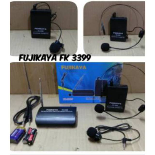 Mic wireless fujikaya FK-3399.mic condensor wireless.suara sensitif cck  buat imam atau acara lain2.