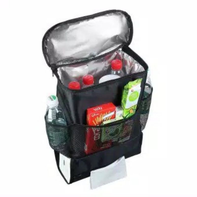 Tas Jok Mobil Cooler Lapisan Bahan Almunium Foil car Seat Organizer