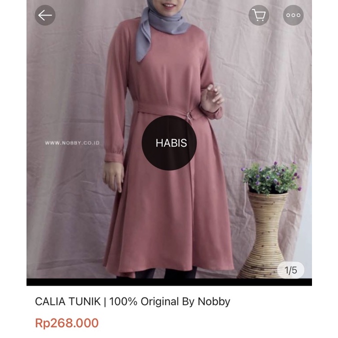 [Preloved] Nobby hijab Tunik size M (like new)