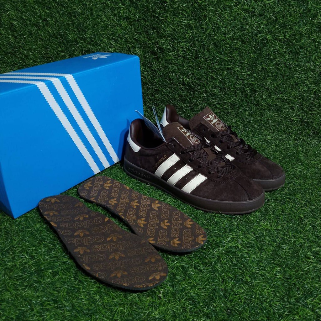 Sepatu Sneakers Pria Adidas Broomfield Brown Made In Vietnam BNIB