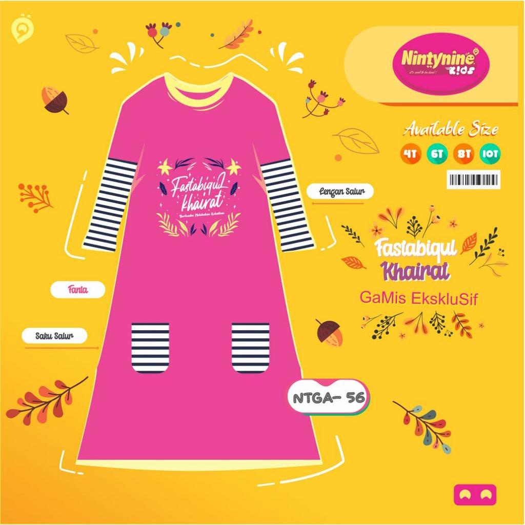 GAMIS ANAK PEREMPUAN CUTE SALUR SERIES USIA 4-10 TAHUN