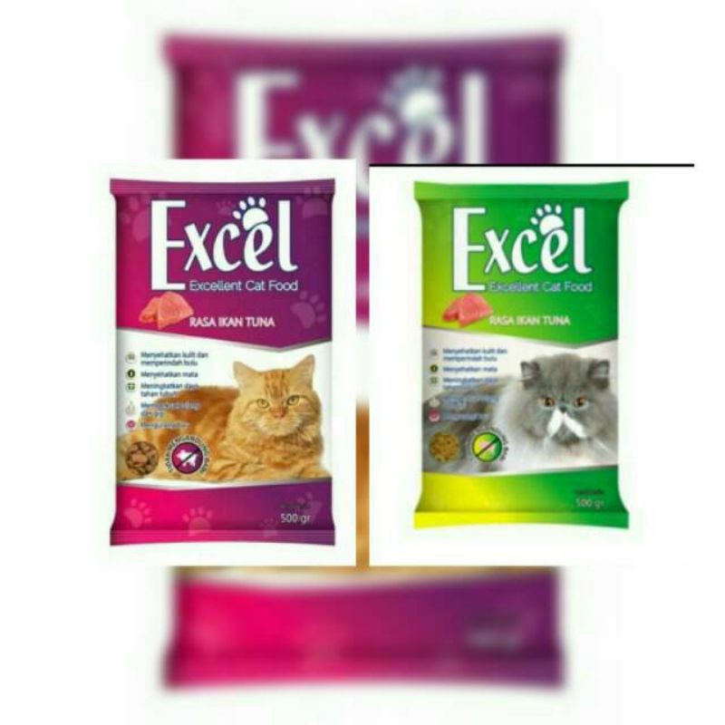 Excel Makanan Kucing 500gr - Excel Pakan Kucing Dewasa 500gr