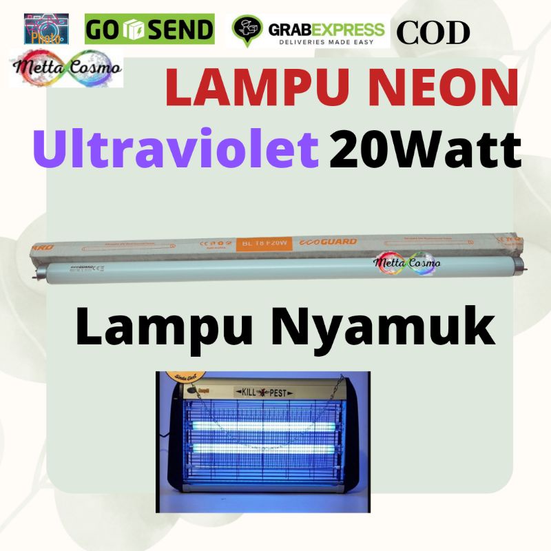 Lampu Nyamuk Neon 20 watt Ultraviolet biru 20watt