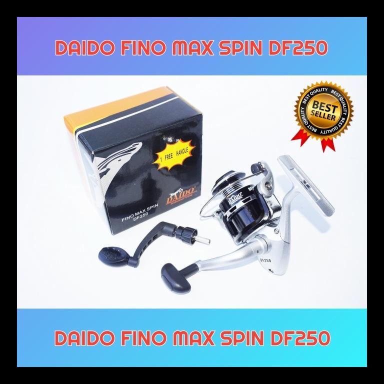 UPDATE REEL DAIDO FINO MAX SPIN DF250 SPOOL BESI FREE HANDLE CADANGAN ALAT PANCING MURAH TERLENGKAP 
