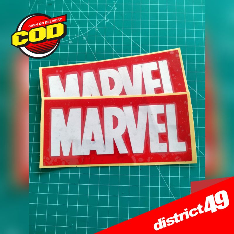 Cutting sticker Marvel - Stiker cutting Marvel - Stiker Marvel - Stiker Motor Mobil Helm