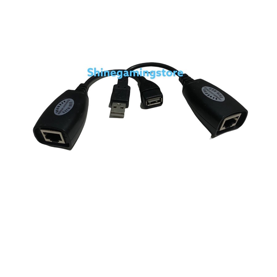 USB Rj45 Extension Adapter/USB Extender Via Lan 150ft Length USB TO LAN 150 FT ORI