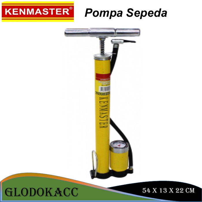 Pompa Sepeda + Meter / Kenmaster Pompa Angin Motor,Mobil