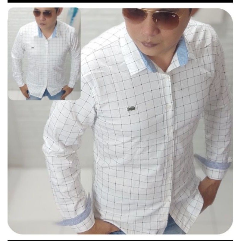 Kemeja Lengan panjang pria lacoste