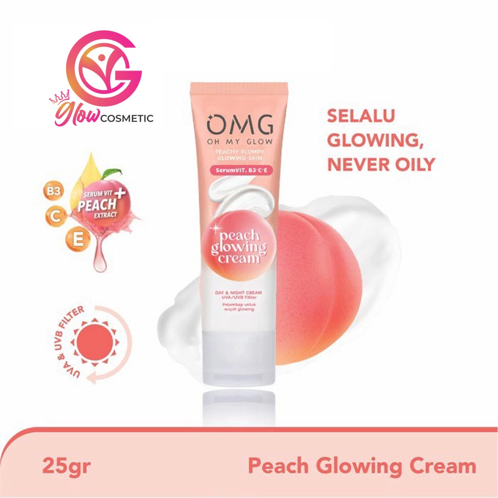 OMG PEACH GLOWING CREAM DAY &amp; NIGHT CREAM 25gr