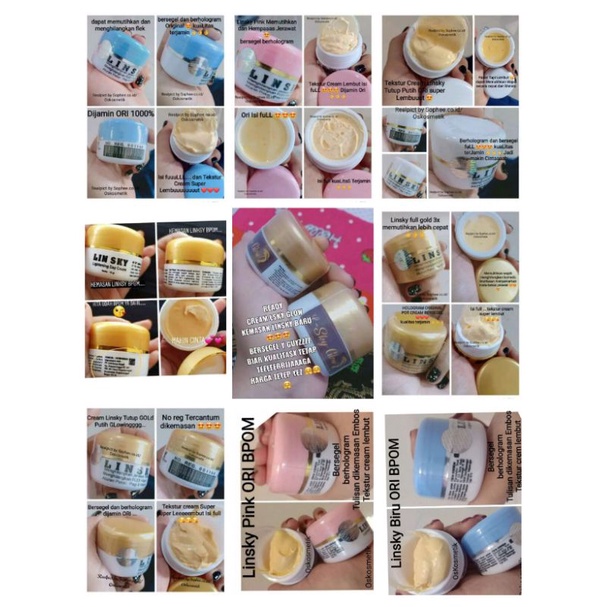 PROMO CREAM LINSKY HOLO+SEGEL ORI 1000%