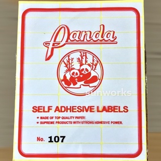 Jual Sticker Label 107 Stiker Undangan 107 Panda Label Harga No. 107 ...