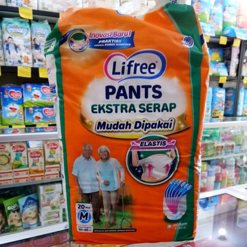 LIFREE PANTS POPOK DEWASA M20,L16, XL12, L8