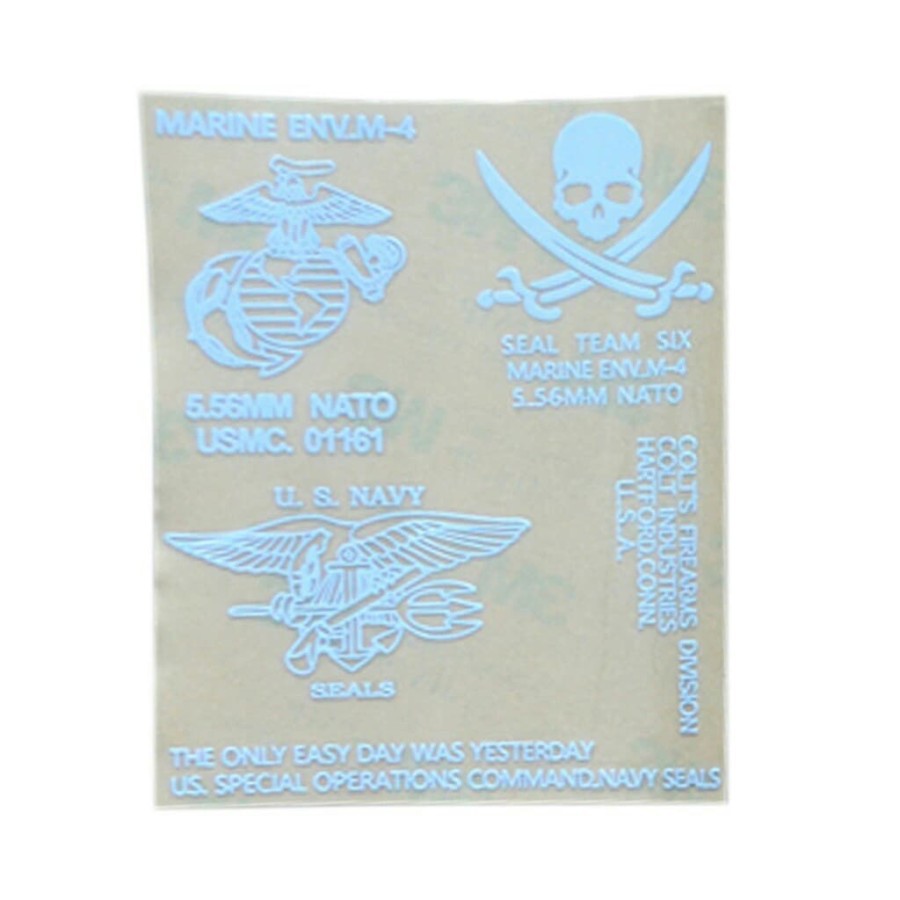 sticker tempelan untuk aeg dan wgg m4