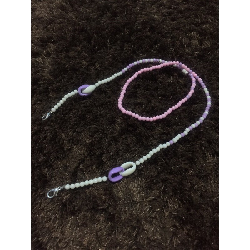 Strap masker / Kaitan masker / kalung masker / tali masker / gantungan masker manik