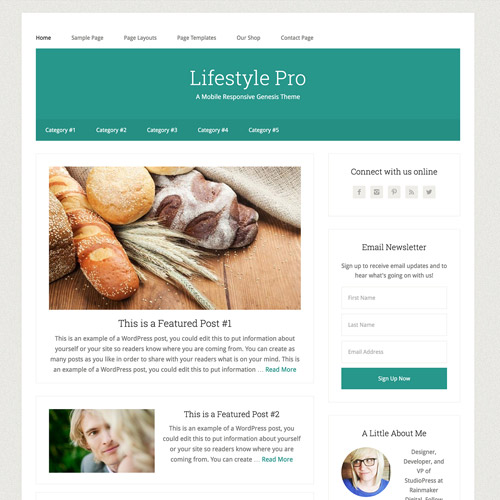 StudioPress Lifestyle Pro Genesis WP Theme
