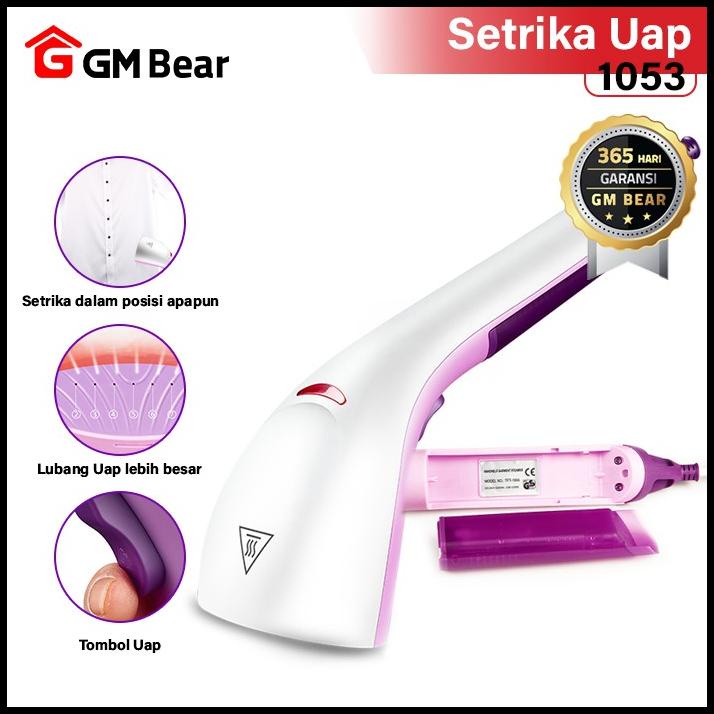 Gm Bear Setrika Uap Genggam Fungsional 1053-Steam Ironer