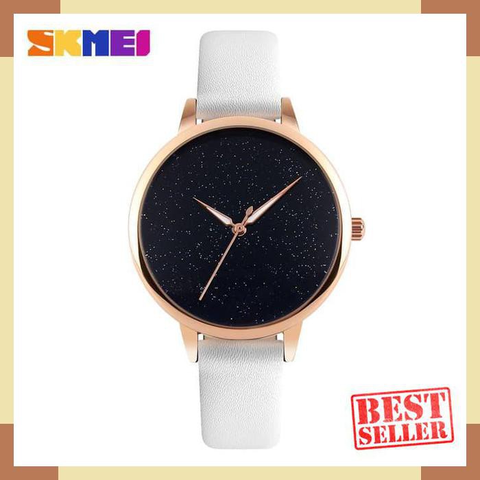 NEW Jam Tangan Wanita Original SKMEI 9141 Simple Anti Air - Warna Putih MURAHHHH