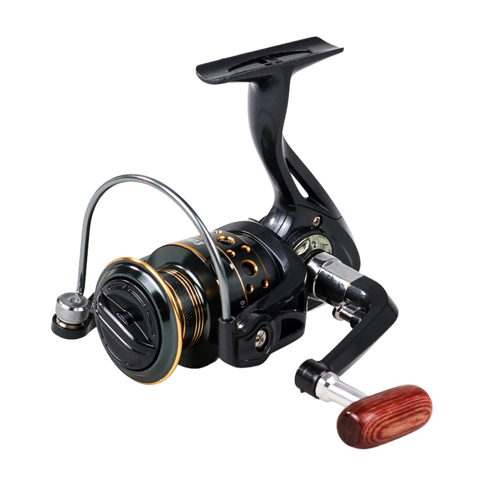 Gold Sharking NX4000 Series Metal Reel Pancing Spinning Fishing Reel 5.2:1 Gear Ratio - Black reel pancing