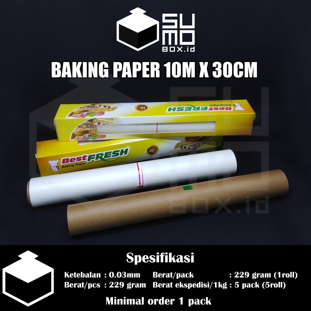 Baking Paper Best Fresh 30cm x 10meter Putih dan Coklat ...