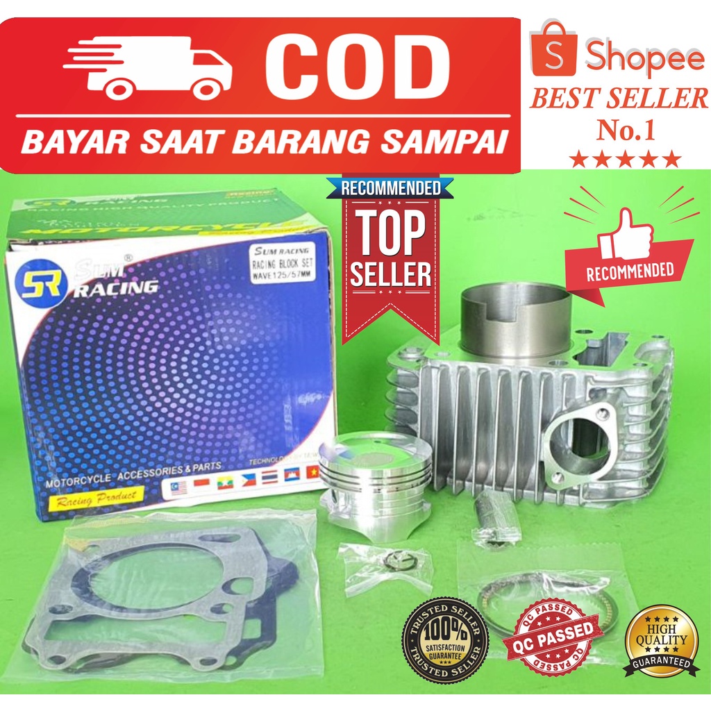 Blok Bore Up Honda Supra X 125 Helm in / Blade 125 fi / Kharisma  KPH Size 57MM ( 150cc )