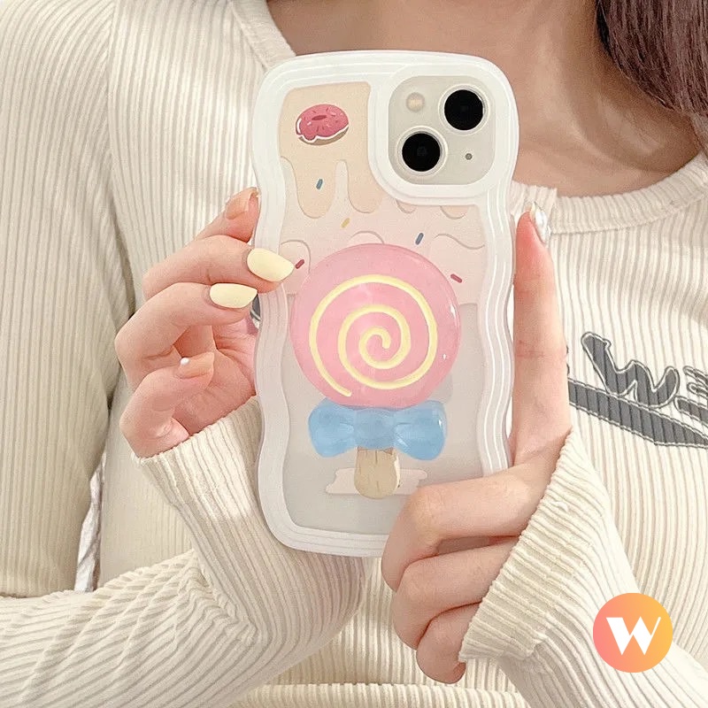 Soft Case Bahan TPU Desain Kartun Lollipop 3D Untuk Vivo Y22 Y20 Y21 Y33S Y12 Y11 V25E Y12i Y17 Y20s Y15 Y20i V23E Y20A Y21 Y21 Y1S Y21T Y21