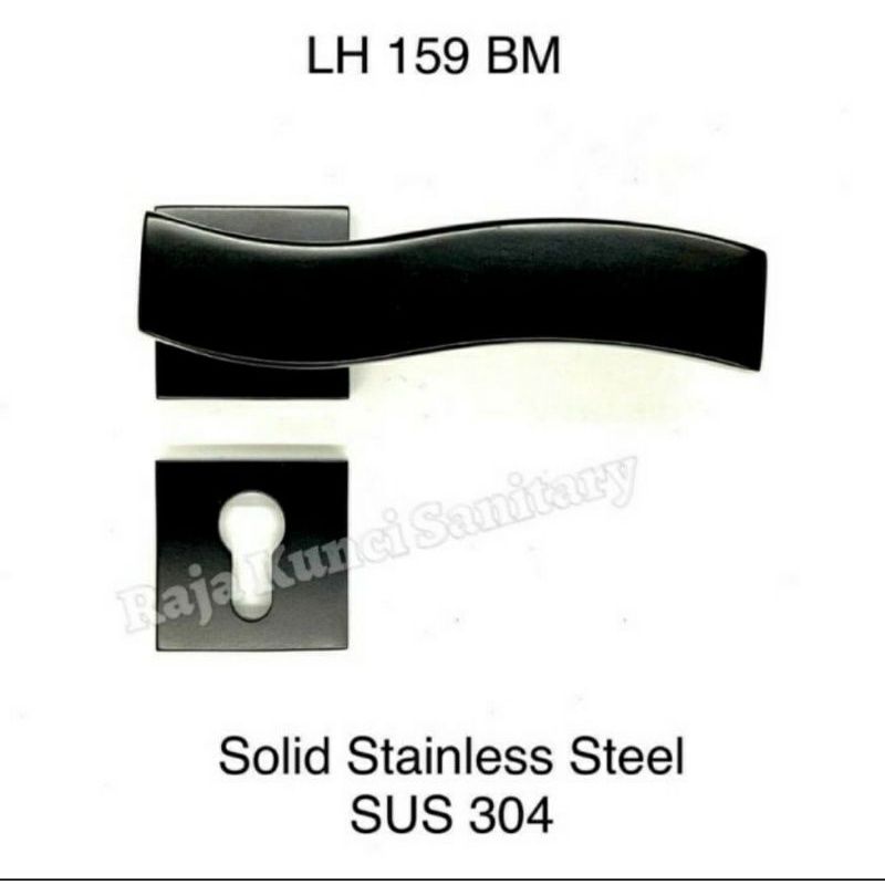 Handle Pintu Roses SES LH 159 Black Stainless SUS 304/Handle Pintu/Gagang Pintu