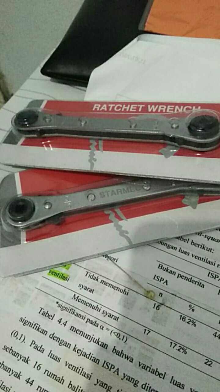 Kunci Rachet 1/4 - 5/16 Ratcher Wrench Ac