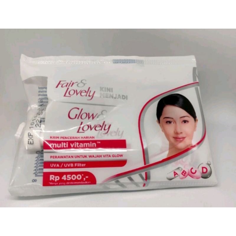 fair & lovely cream sachet / glow & lovely cream