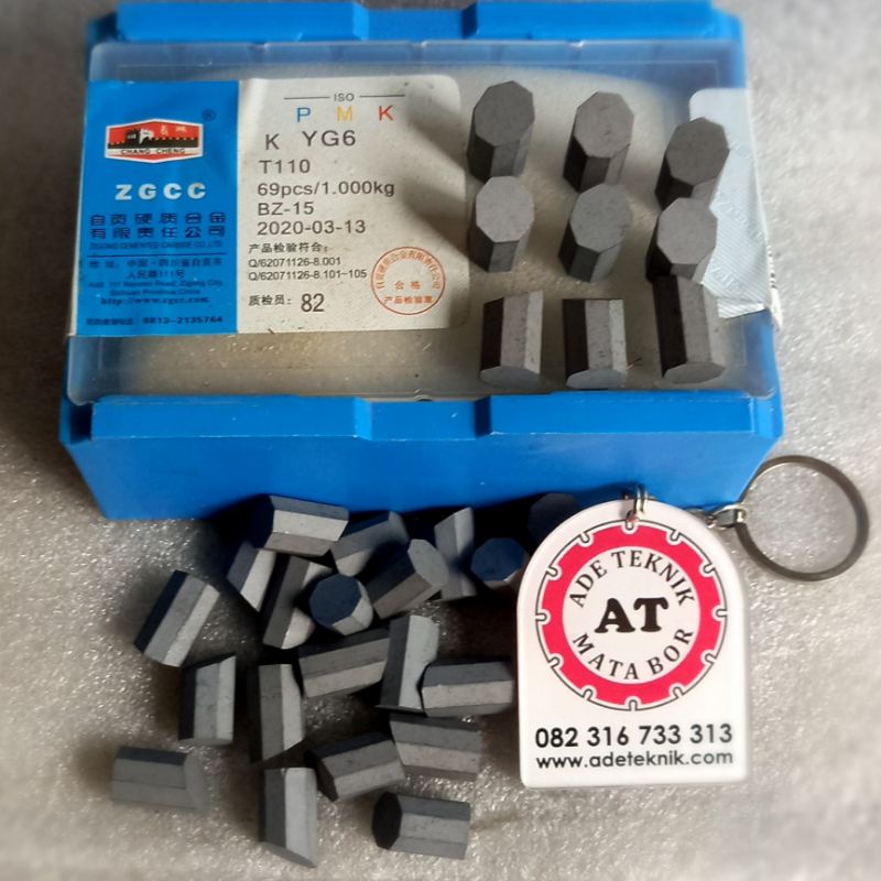 Betel Widia T110 Mata Widia YG6. Widia carbide segitiga,Mata Bor Sumur khusus batuan keras