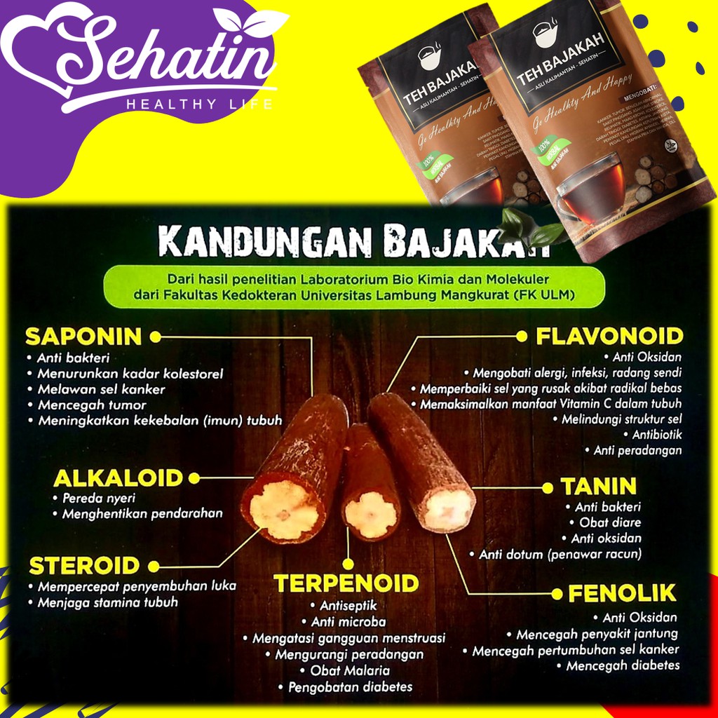 Sehatin Teh Akar Bajakah Asli Kalimantan Kayu Bajakah 100% Herbal Kualitas Terbaik