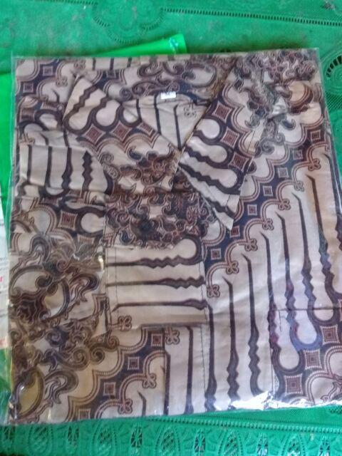 Bswart Batik Hrb026 Kenongo Hem Pendek Padi Pekalongan M L Xl Batik Pria Murah Modern Grosir