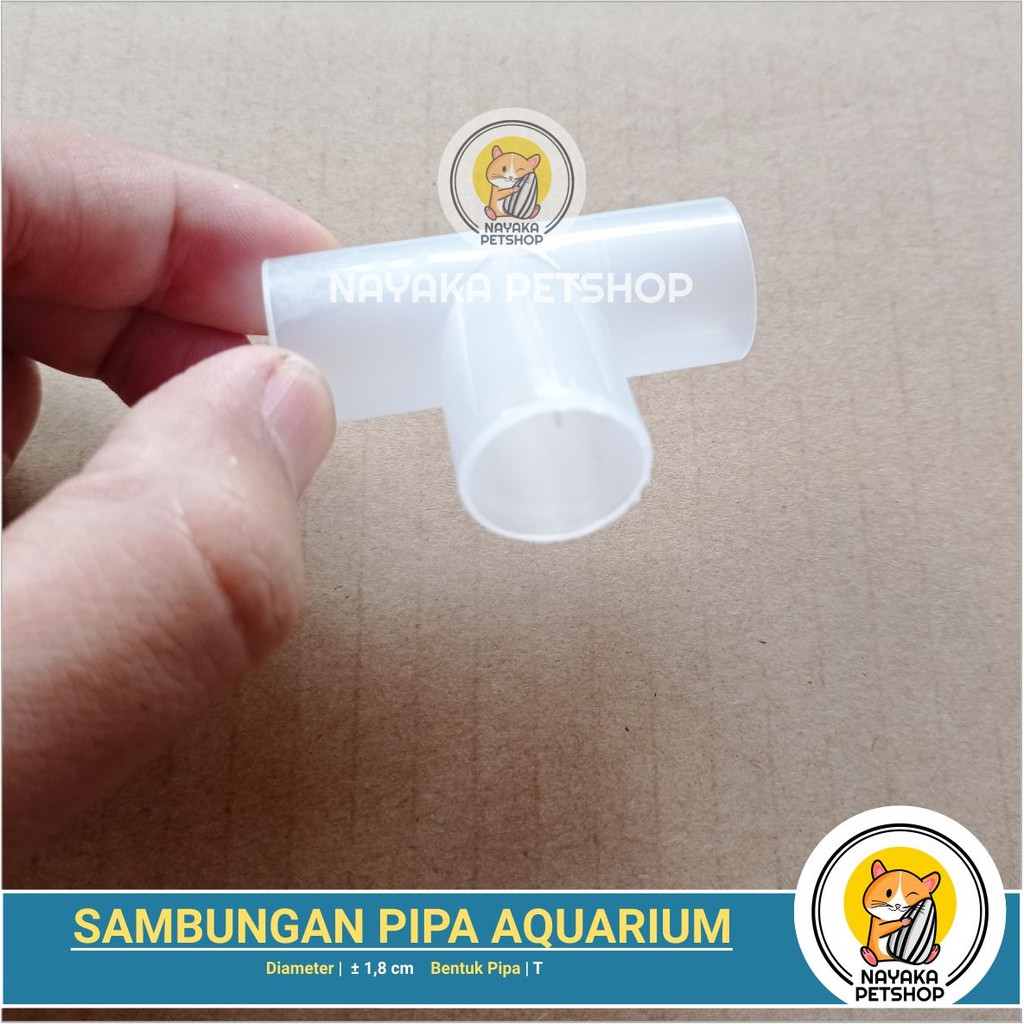 Sambungan Pipa Aquarium Bentuk - T Knee Keni Pipa Aquascape Pipa Shock Sok