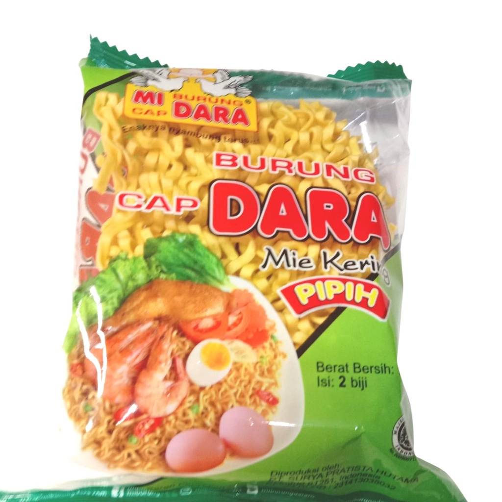 

Mie Cap Burung Dara Mie Kering Pipih isi 2 biji 140gr Mi Masakan