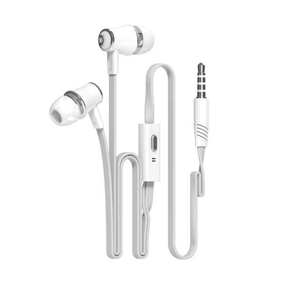 HF Headset Hippo Hop Earphone Extra Bass Free 2 Buds Handsfree White Grey Red Black Brown