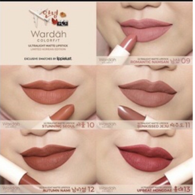 Wardah colorfit ultra light / lip Wardah mate/ lip wardah Korea series/lipstik korea