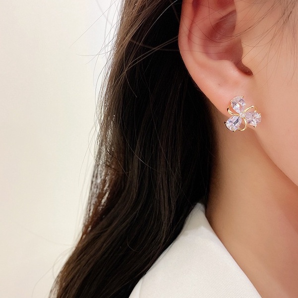 2021 Anting Gantung Panjang Tusuk Gaya Korea Bentuk Geometri Bahan Metal Silver S925 Untuk Wanita