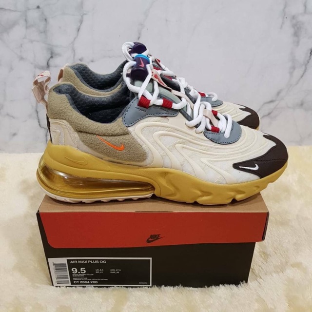 TRAVIS SCOTT X NIKE AIR MAX 270 REACT CACTUS TRAIL