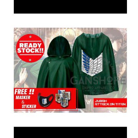 jubah attack on Titan snk