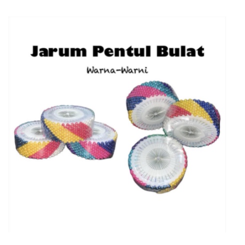 1 Lusin Jarum Pentul Jilbab/Hijab Bulat Warna Warni /Jarum Pentul Stainless / Jarum Hijab Murah / Pe